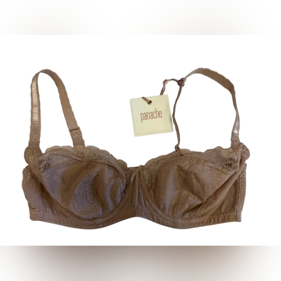 Panache NWT Jasmine Balconnet Caramel Nude Bra Size 34D - Picture 1 of 6